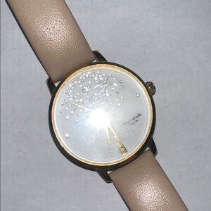 Kate Spade Gold Case with Beige Strap Watch